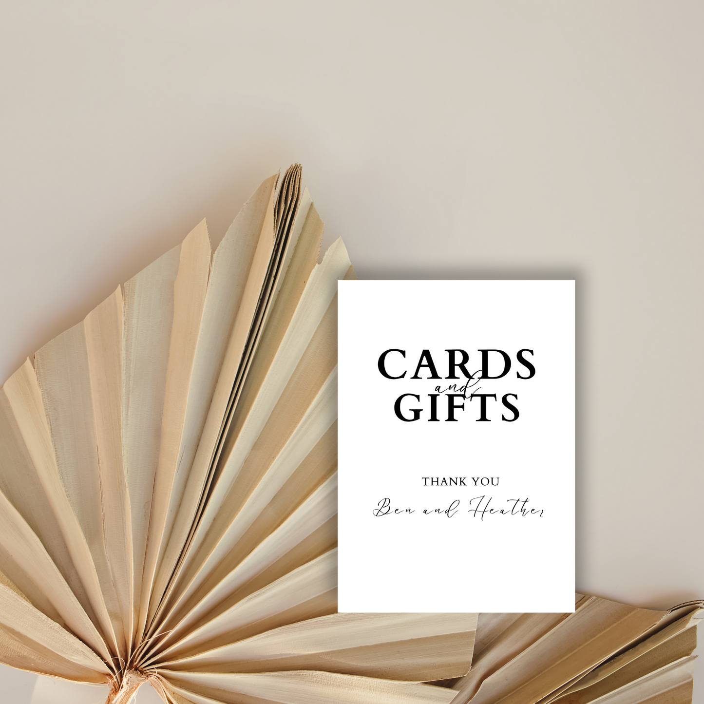 Minimalist Cards and Gifts Sign | Editable Cards and Gifts Wedding Sign | Wedding Sign | Simple Gifts Sign | DIY Canva Template |